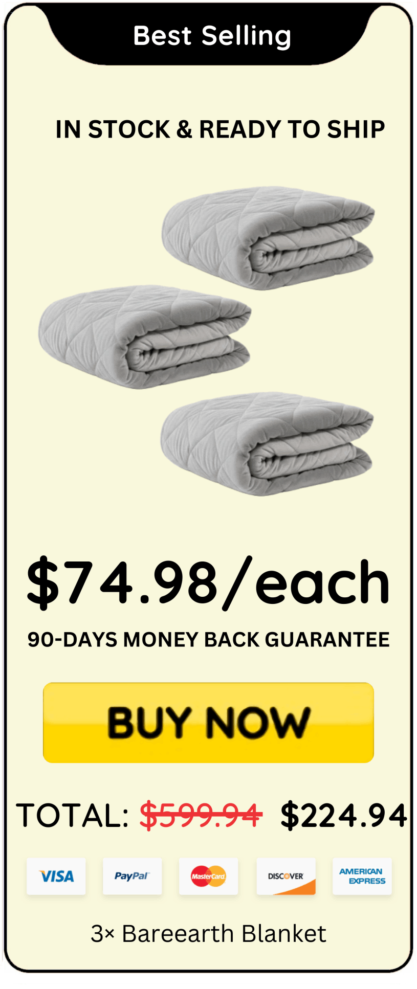 Bareearth Blanket offer price